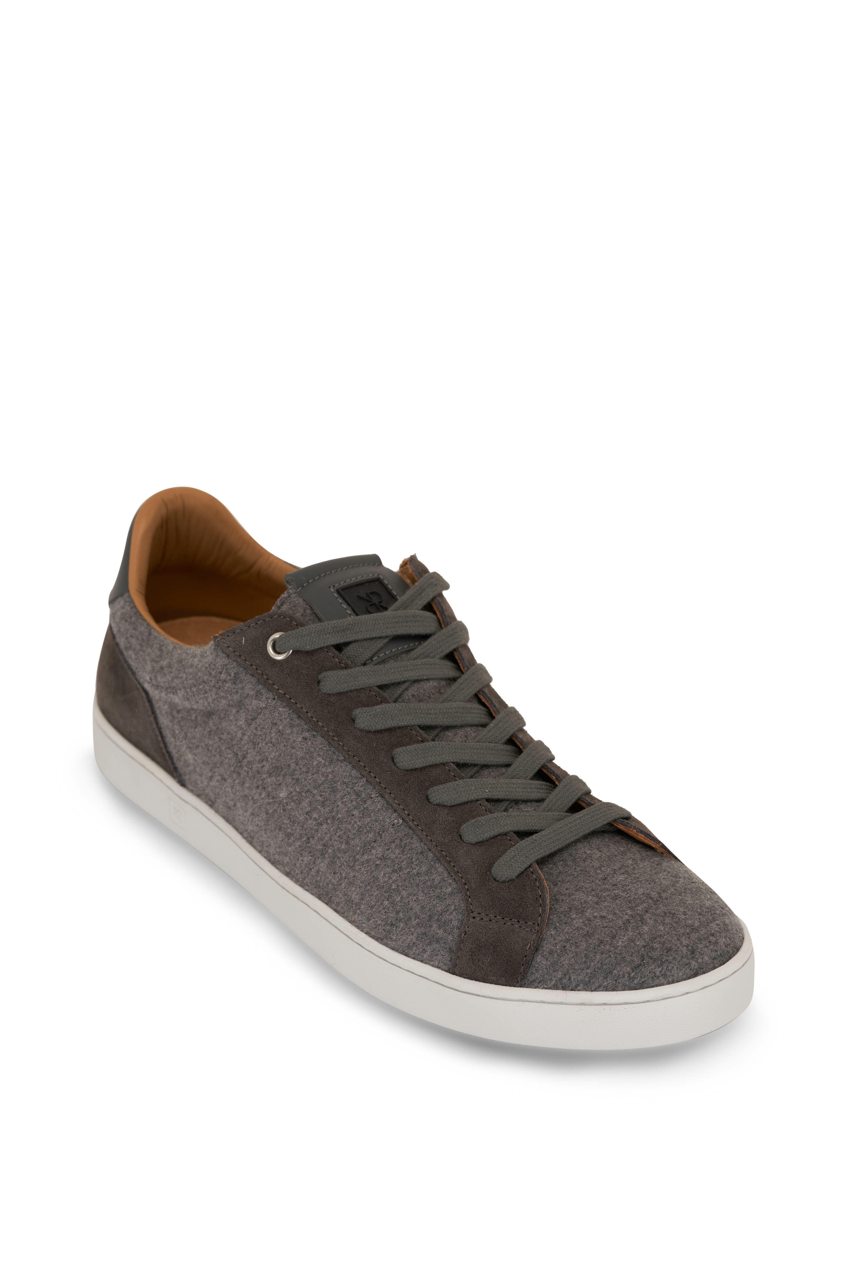 Rubirosa - Odile Gray Wool & Suede Sneaker | Mitchell Stores