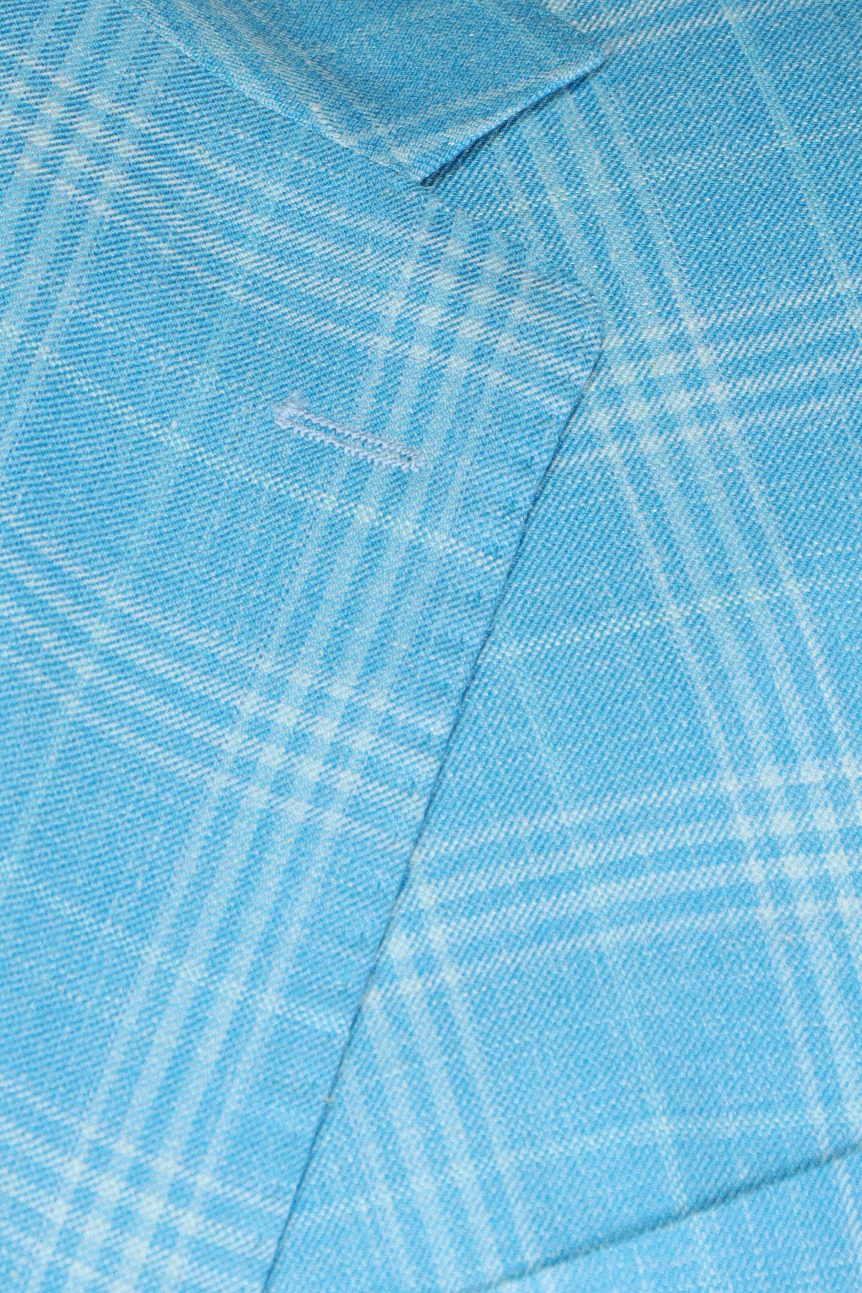 Sartorio - Blue & White Windowpane Sportcoat