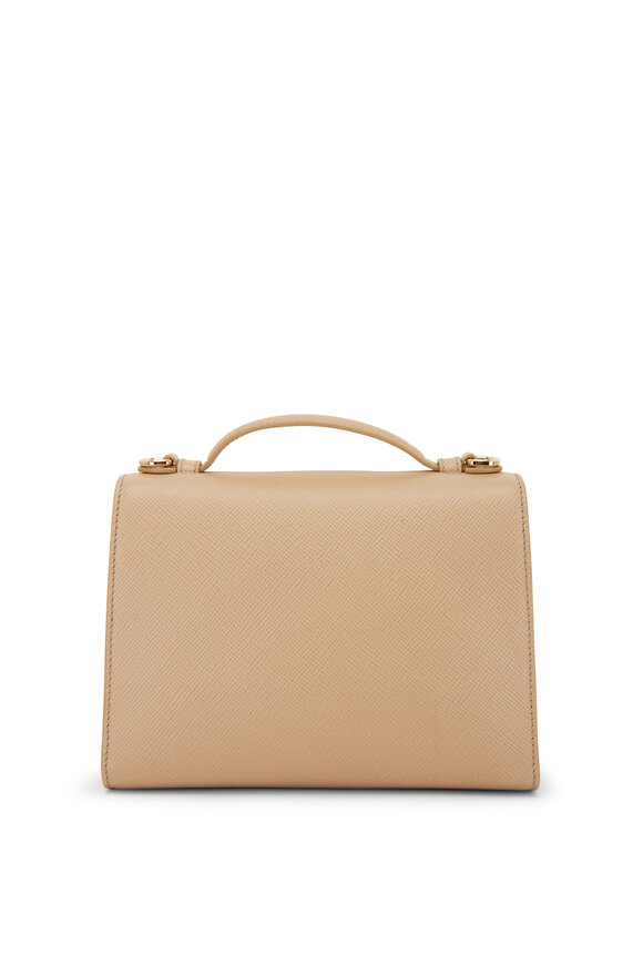 Prada - Sabbia Lux Saffiano Leather Shoulder Bag