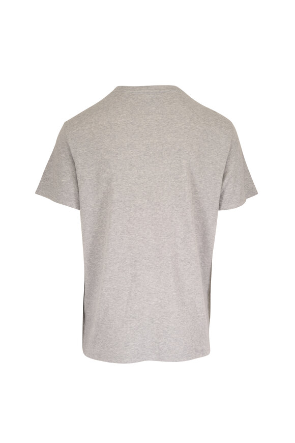 Hiroshi Kato The Stamp Gray Cotton Double Knit T-Shirt - view 3