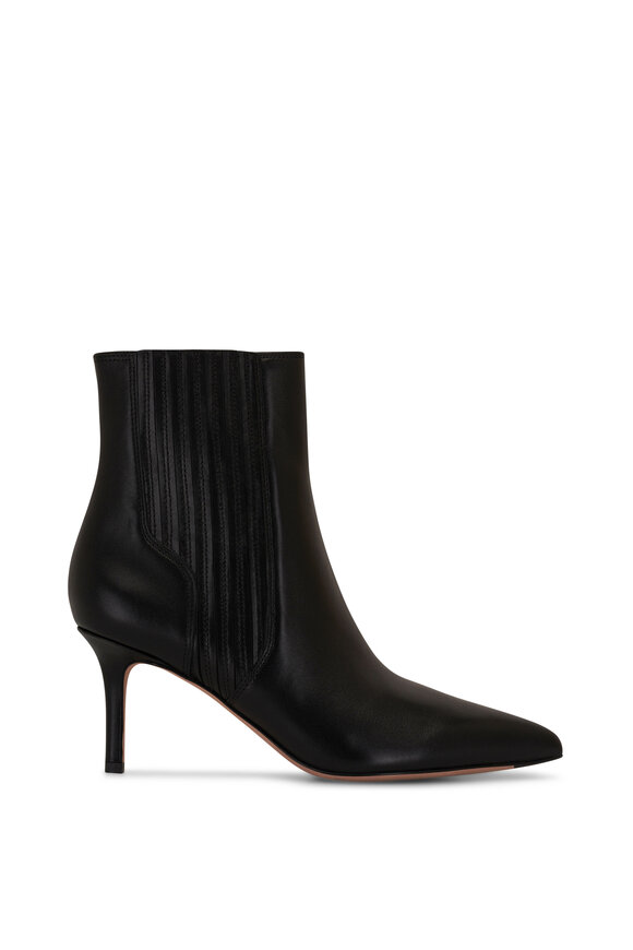 Veronica Beard - Lisa Black Leather Bootie, 70mm