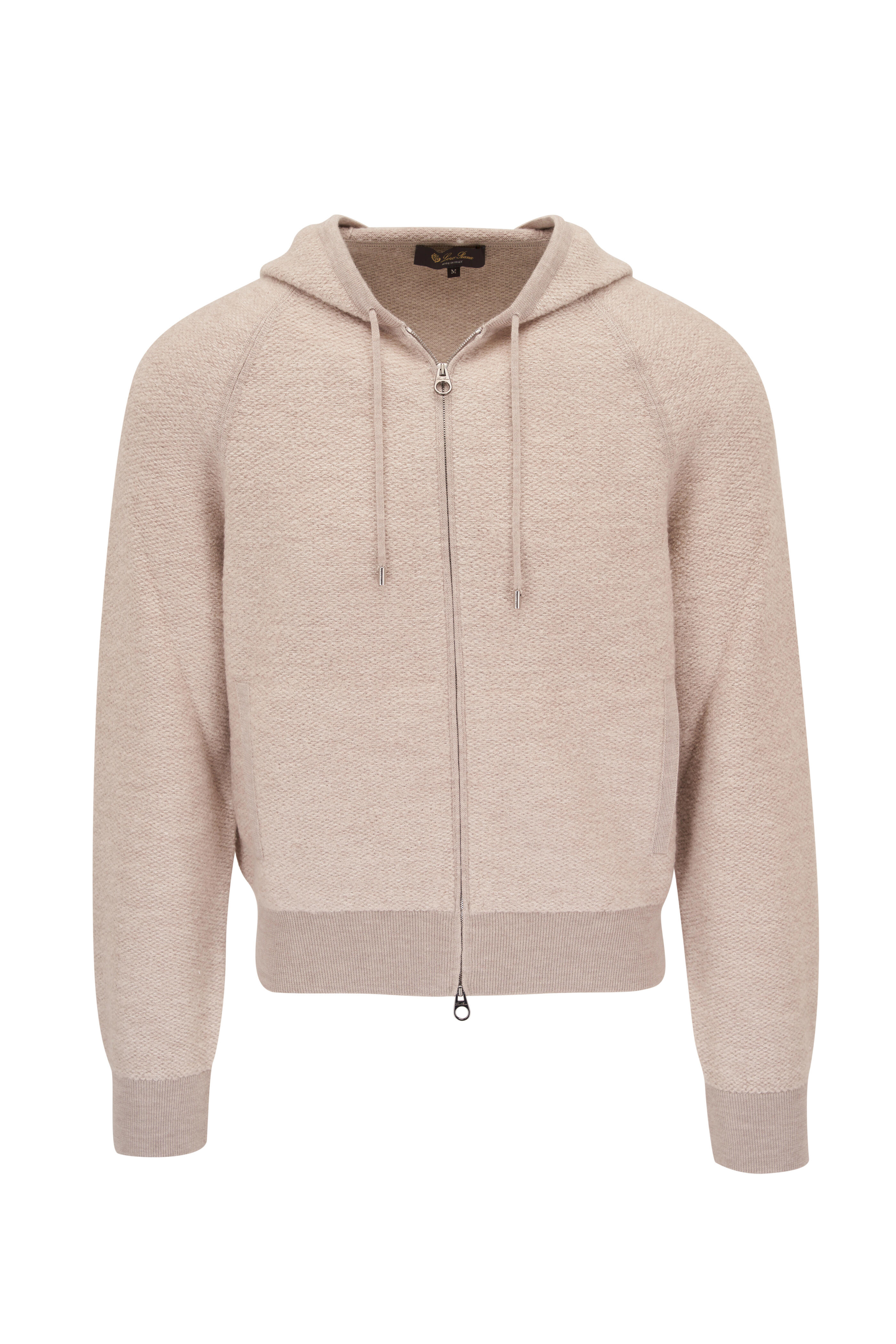 Loro Piana - Fuji Natural Front Zip Hoodie | Mitchell Stores