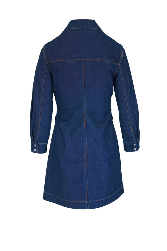Veronica Beard Maura Midnight Denim Mini Dress - view 3