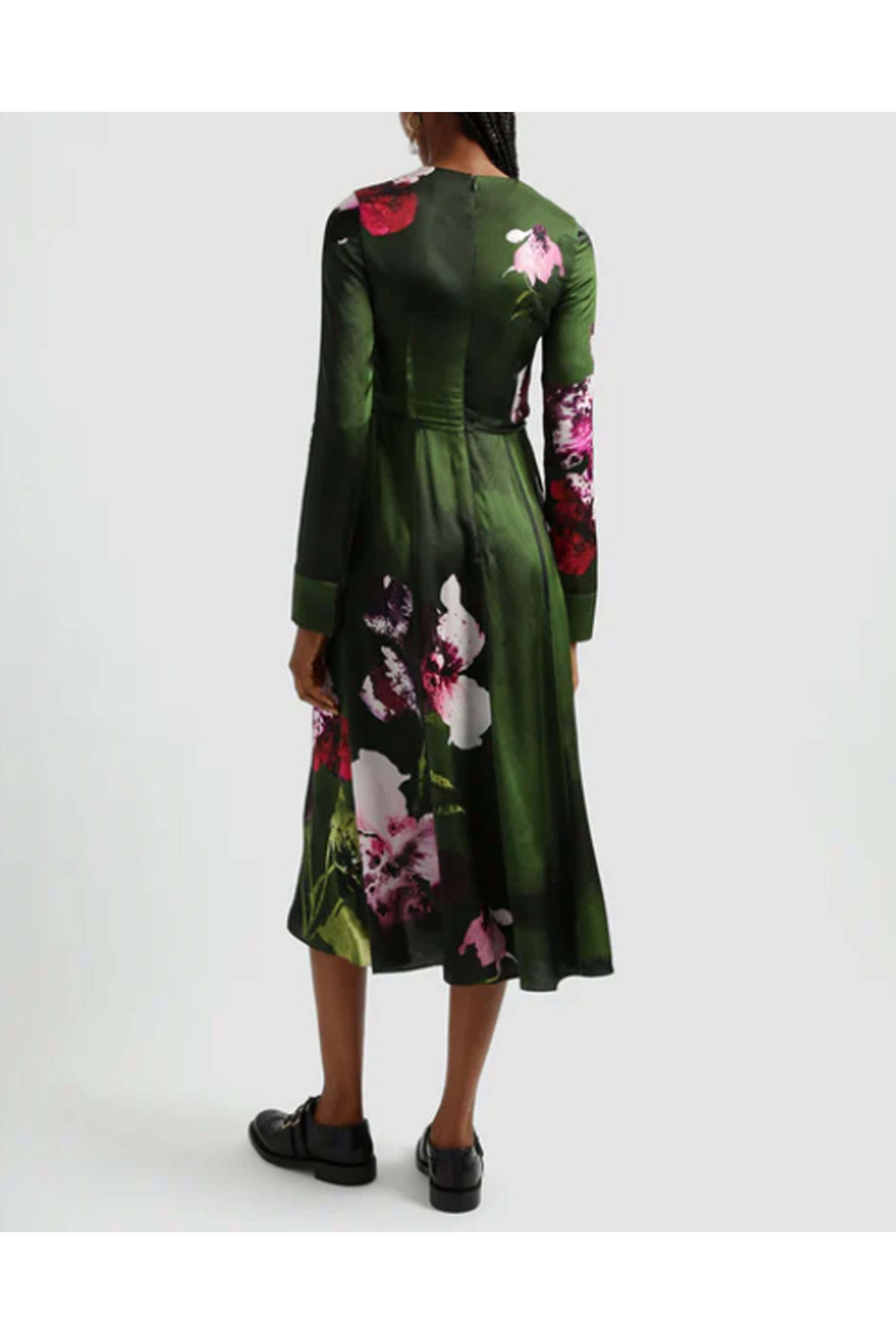 Erdem - Green Floral Midi Dress | Mitchell Stores