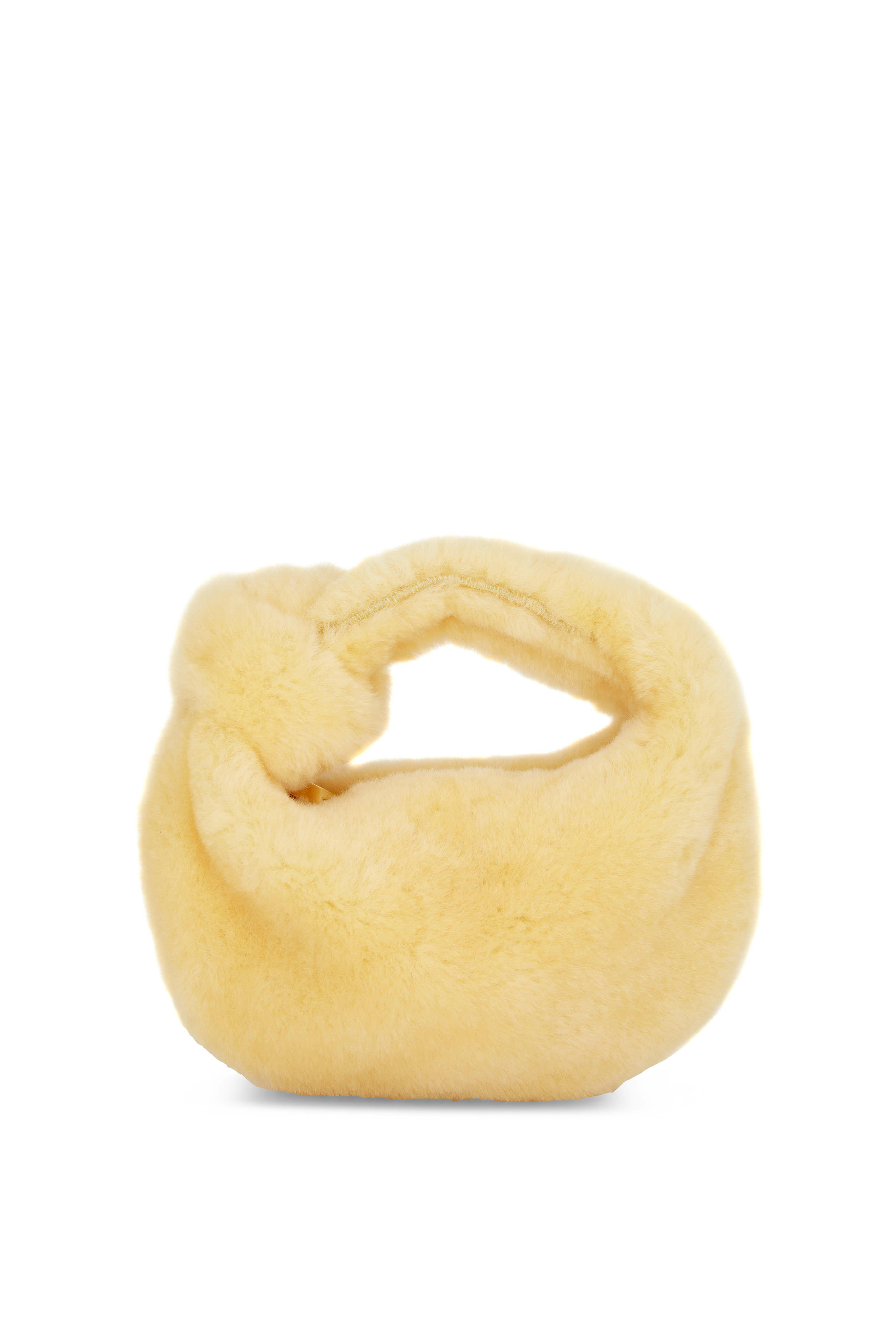 BOTTEGA VENETA Calfskin Mini Double Knot Bag Yellow 1224534