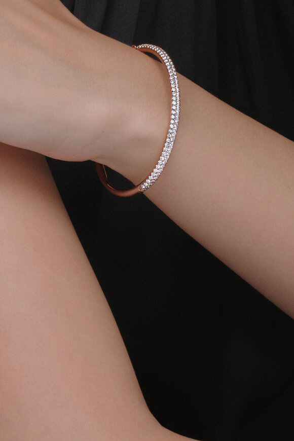 Kwiat 18k Rose Gold Moonlight 3 Row Medium Bangle - view 1