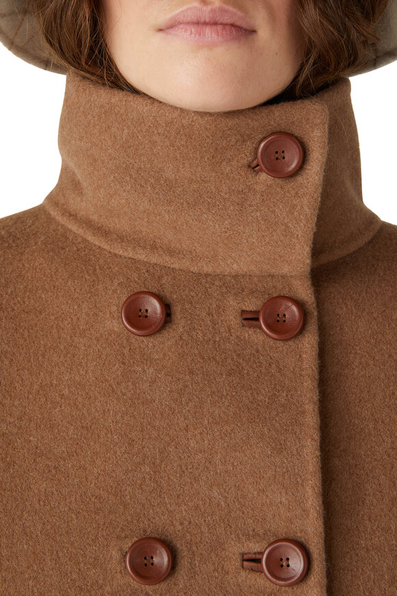 Loro Piana - Camden Neutral Double-Breasted Cashmere Peacoat