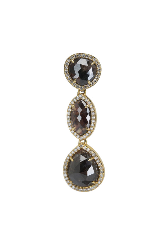 Sutra - Rough Diamond Dangle Earrings