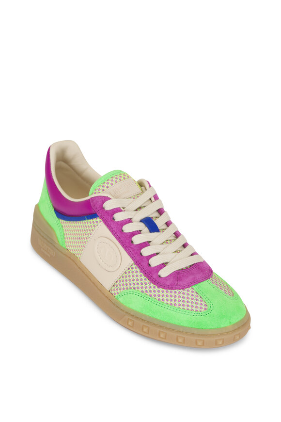 Valentino Garavani Upvillage Multicolor Mesh & Leather Sneaker