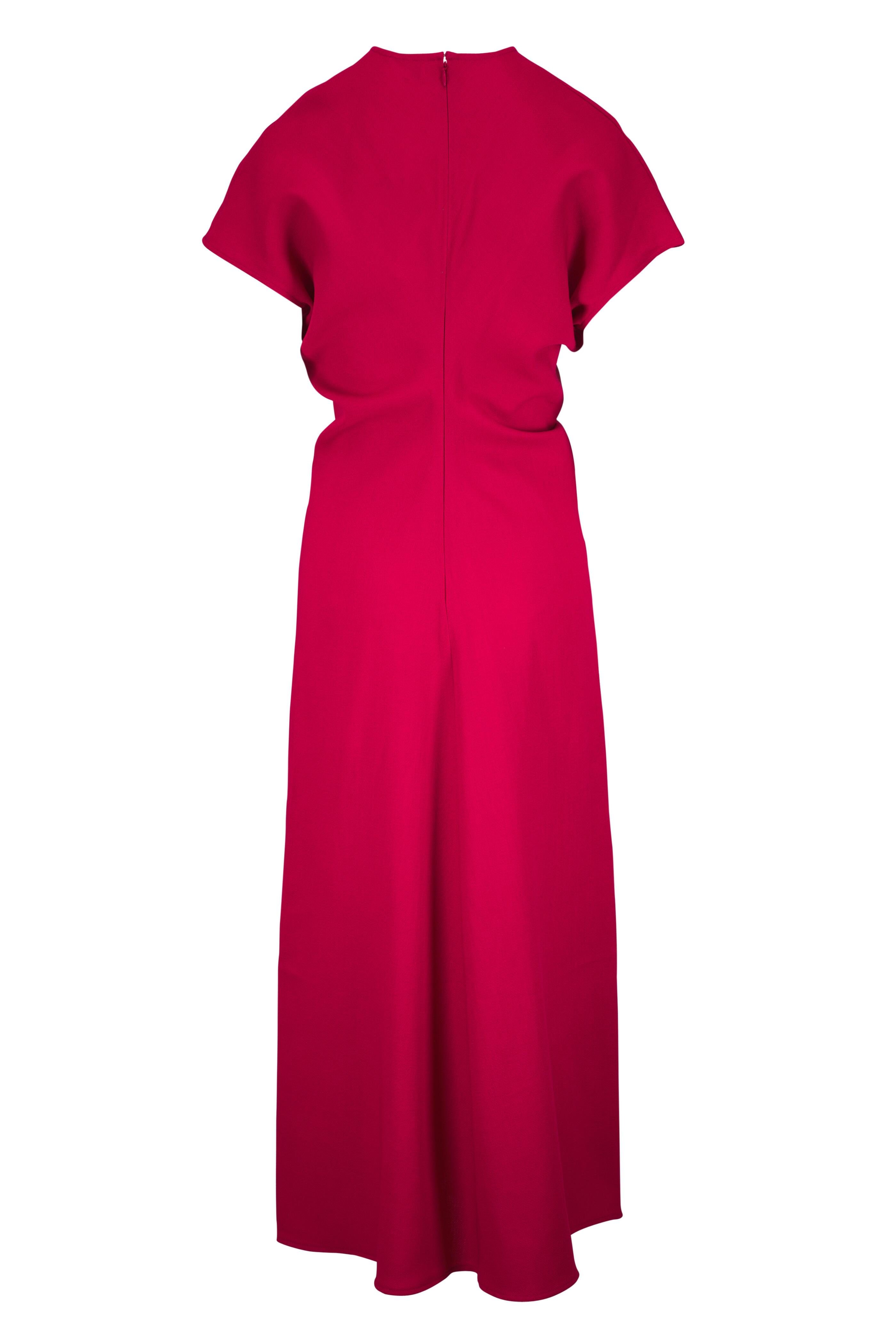 Totême - Slouch Waist Poppy Wool Midi Dress
