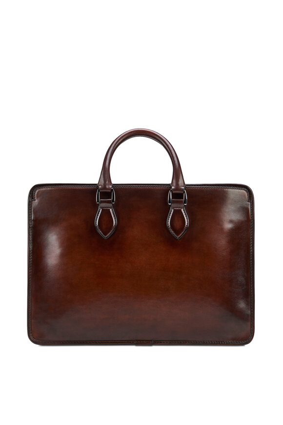 Berluti - Un Jour Engraved Leather Briefcase
