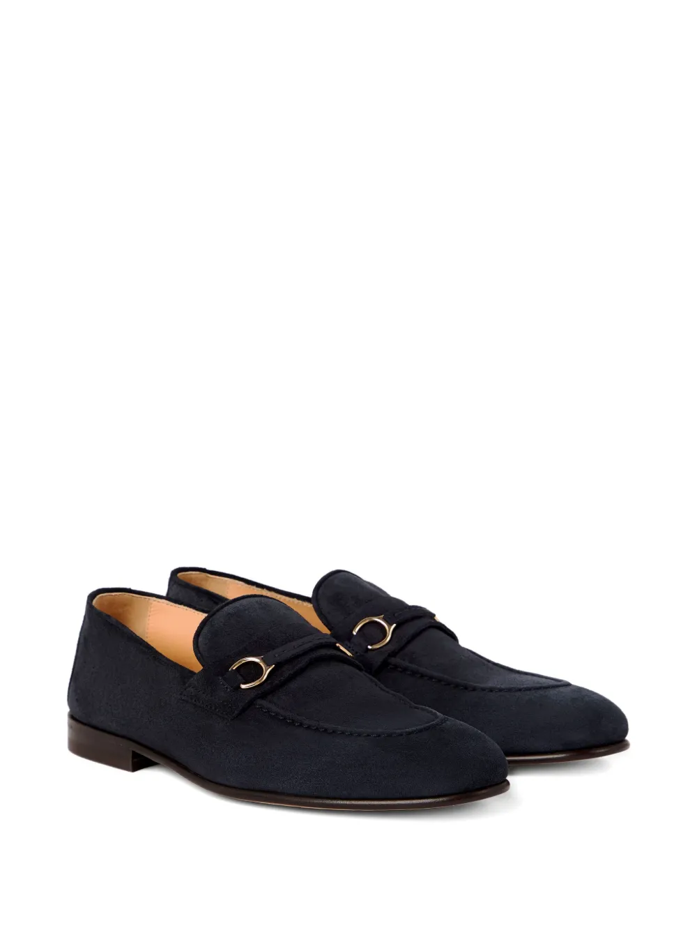 【関税＆送料込み】Brunello Cucinelli Blue Loafers With Mon Brunello Cucinelli - Navy Suede Penny Loafer | Mitchell Stores