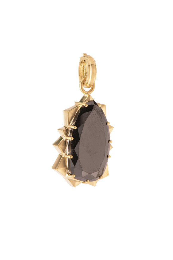 Sylva & Cie Black Diamond Spike Pendant - view 1