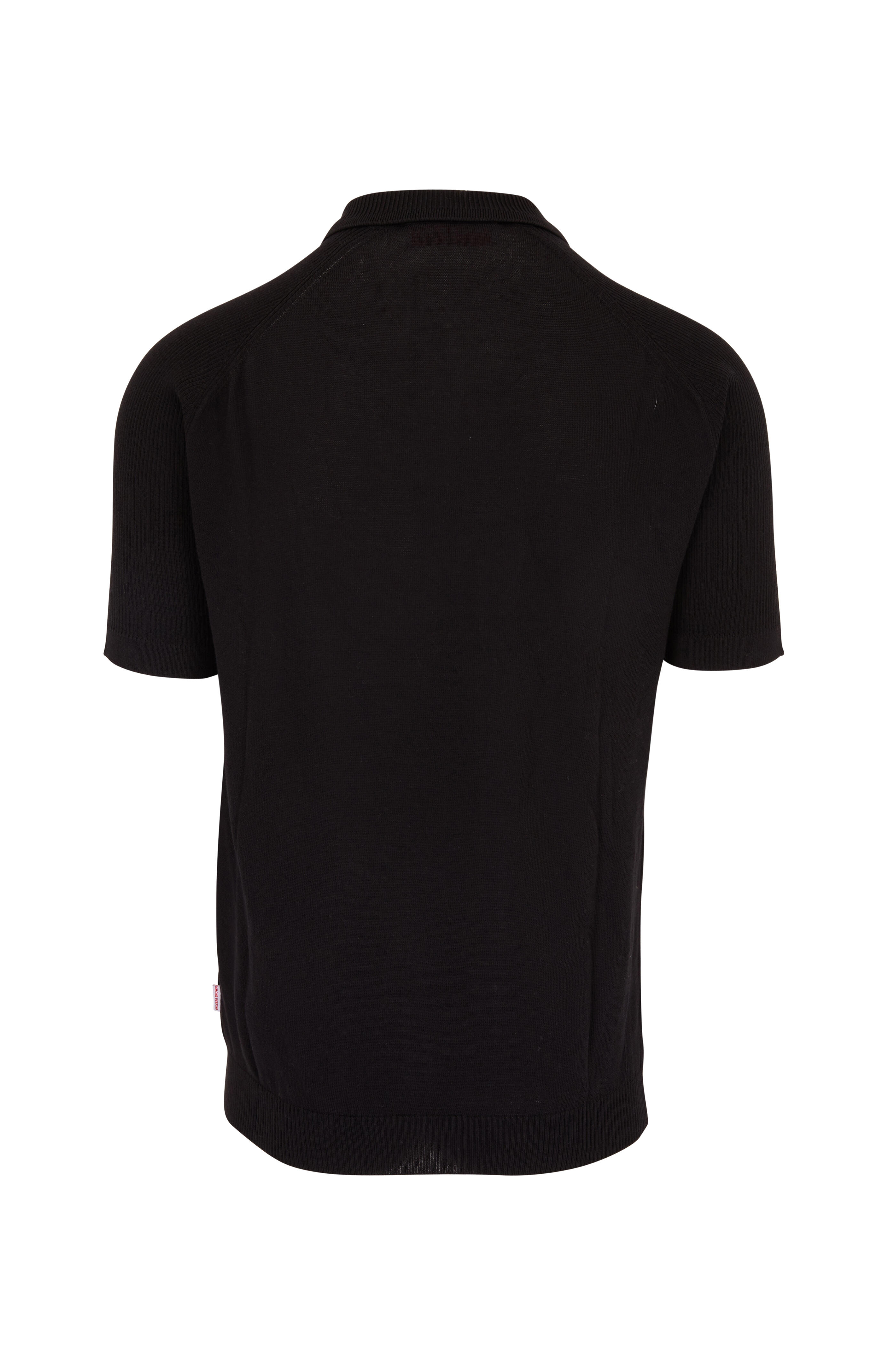 Orlebar Brown - Zack Black Silk & Cotton Blend Polo