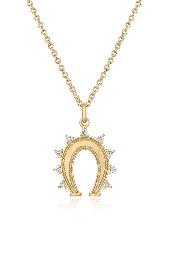Loriann 14k Yellow Gold Aurelia Horseshoe Pendant