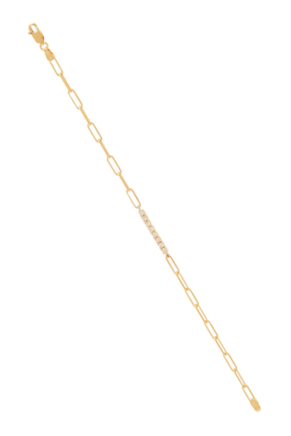 Genevieve Lau Monaco Diamond Tennis & Yellow Gold Bracelet