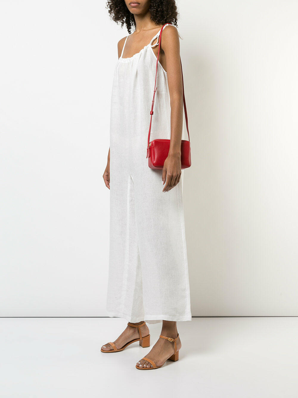 Mansur Gavriel - Flaming Red Leather Double-Zip Crossbody Bag