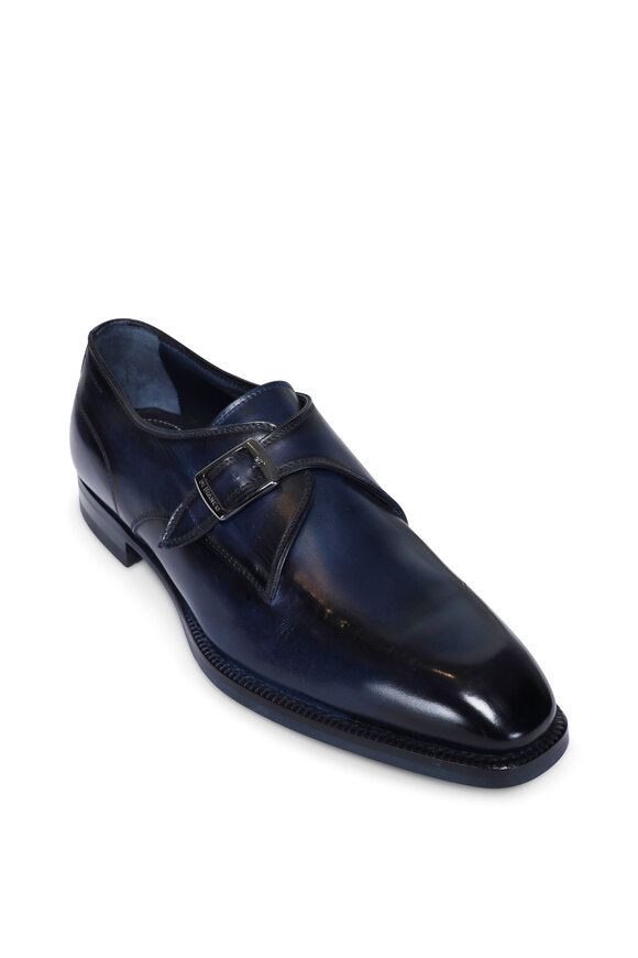 Scarpe di Bianco Cremona Sapphire Single Monk Strap Loafer