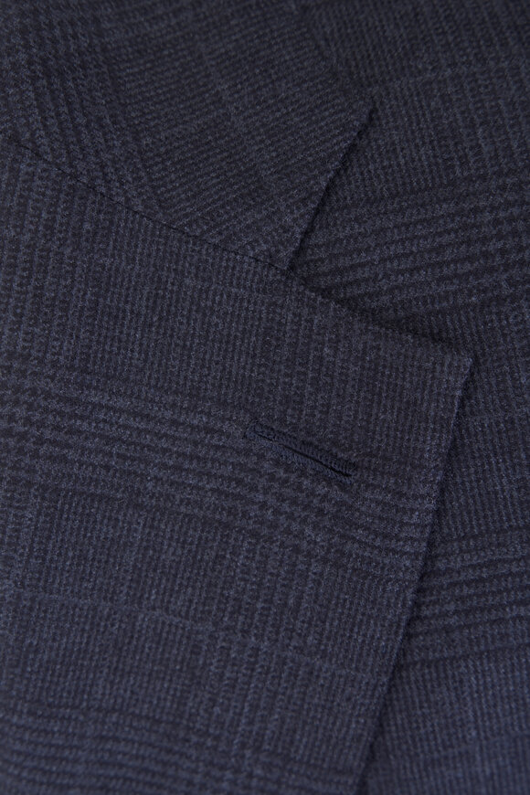 Atelier Munro Blue Check Wool & Cashmere Suit - view 3