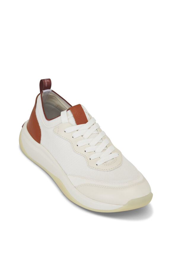 Loro Piana 410 LP Walk Wish White Wool Sneaker - view 1