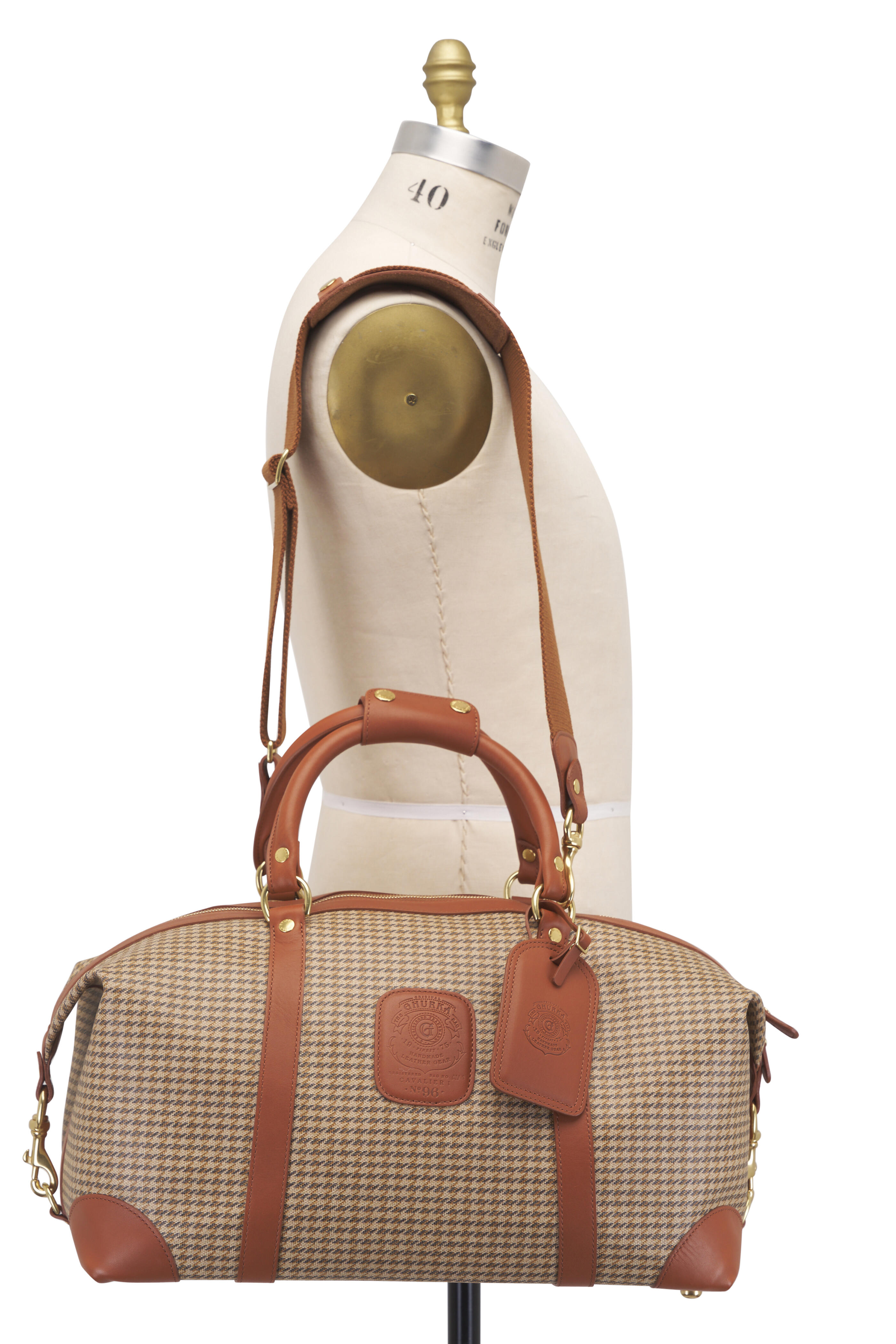Ghurka - Cavalier No. 96 Derby Check Duffle Bag | Mitchell