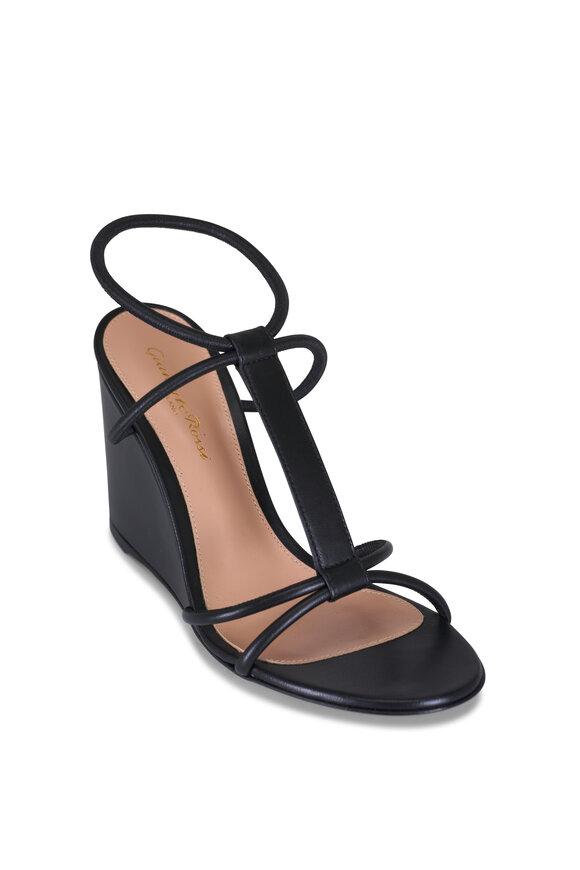 Gianvito Rossi Mekong Black Wedge Sandal