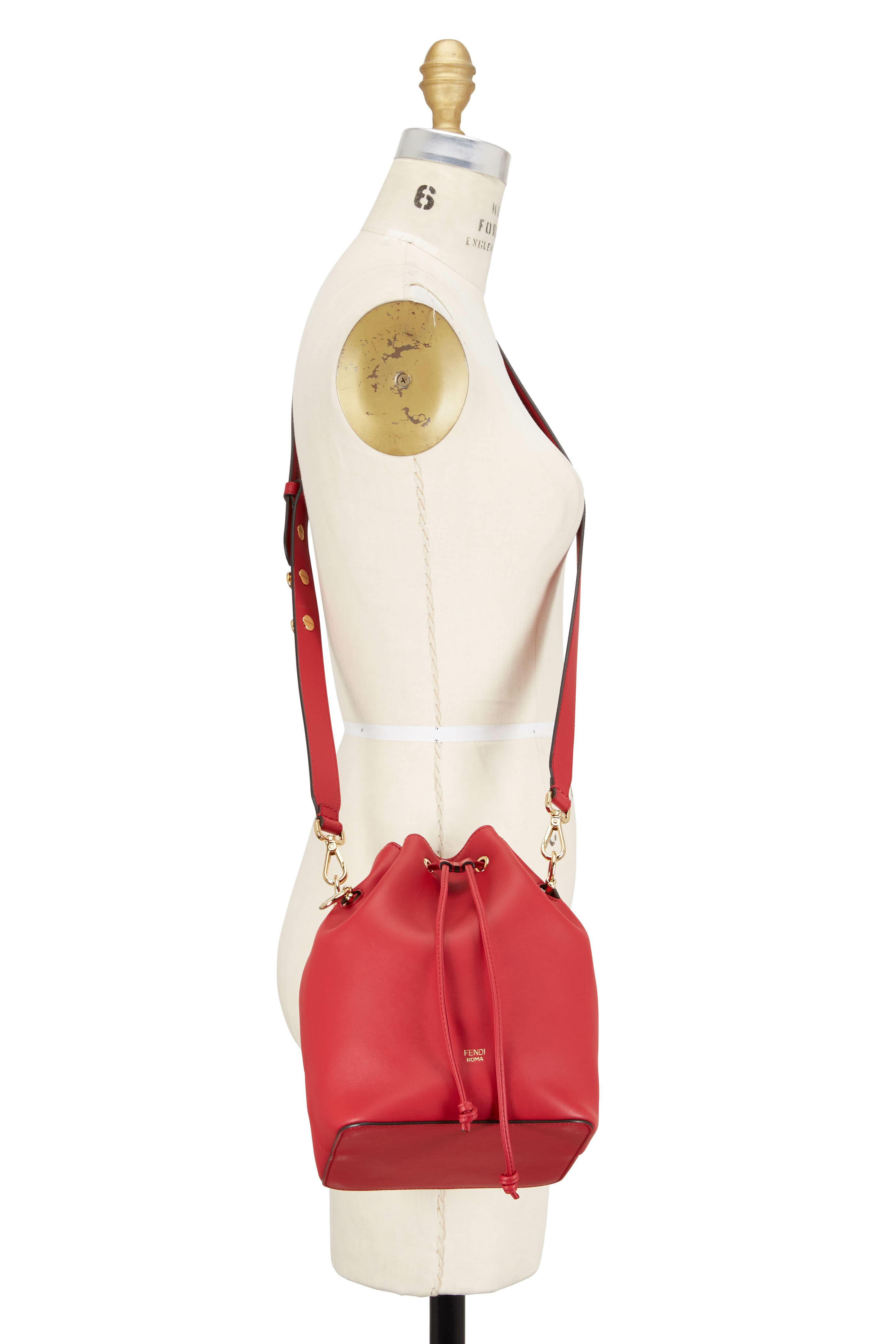 ◆FENDI 最新作◆Mon Tresor レザーバケットバッグ/Red◆ Fendi Mon Tresor Bag | Luxury Fashion Clothing and Accessories