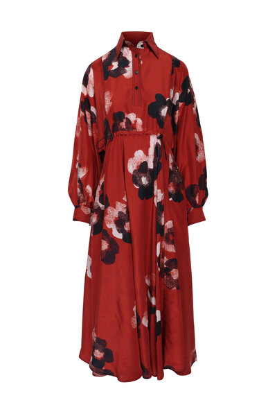 open lace back dress The Charli dress in poppy  Aknvas
