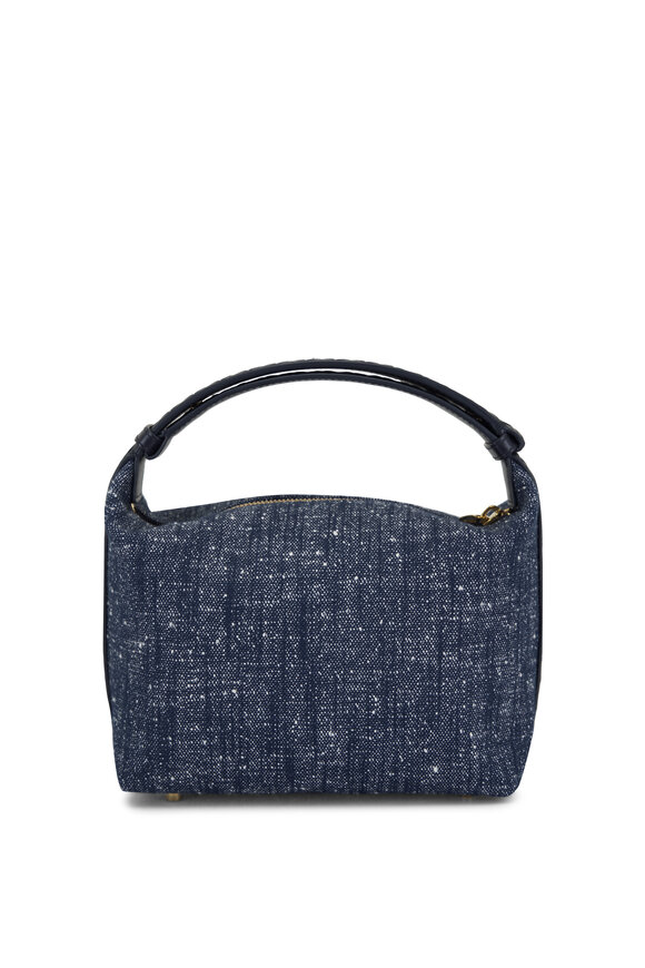 Bottega Veneta - Wallace Navy, White, Space Denim Shoulder Bag