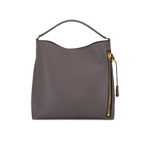 Tom Ford - Alix Graphite Leather Large Hobo | Mitchell Stores