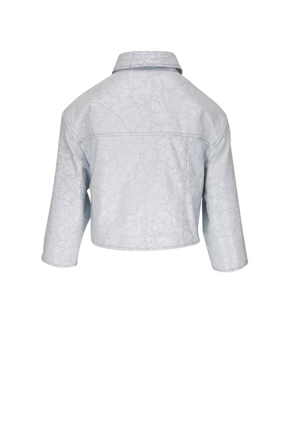 KZ_K Studio - Botti Bianco Cracked Leather Jacket 