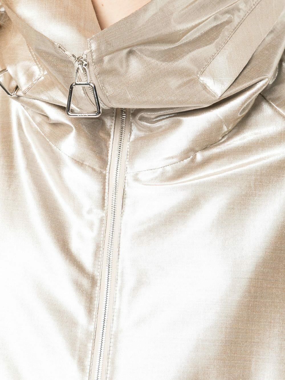 Akris - Veronique Metallic Taffeta Bomber Jacket