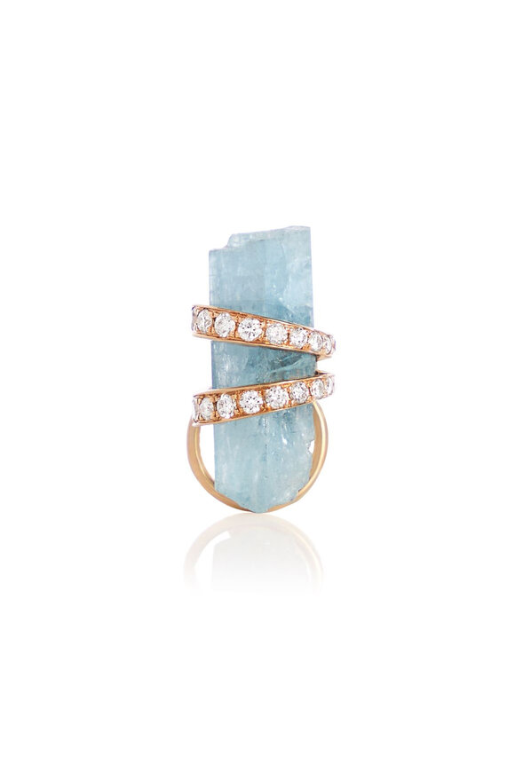 Clara Chehab Medium Elemental Blue Stud Earring