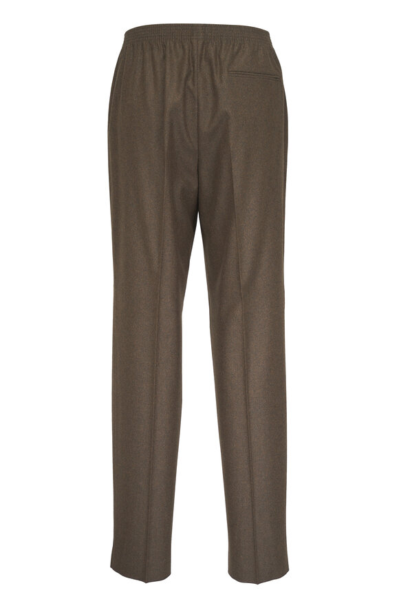 Loro Piana Jan Walnut Wool & Cashmere Flannel Pant - view 2