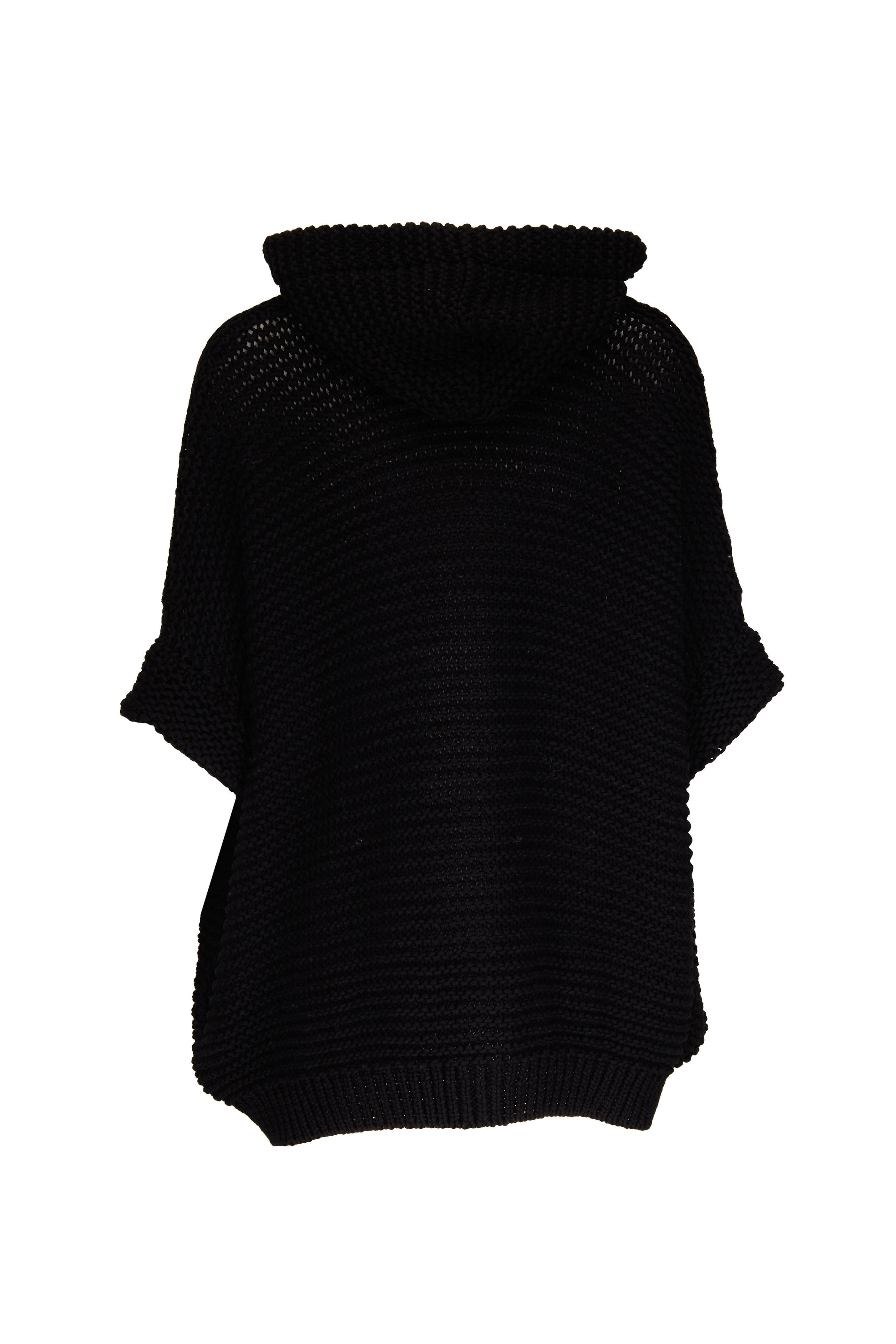 Brunello Cucinelli - Black Cotton Chunky Knit Zip Cardigan