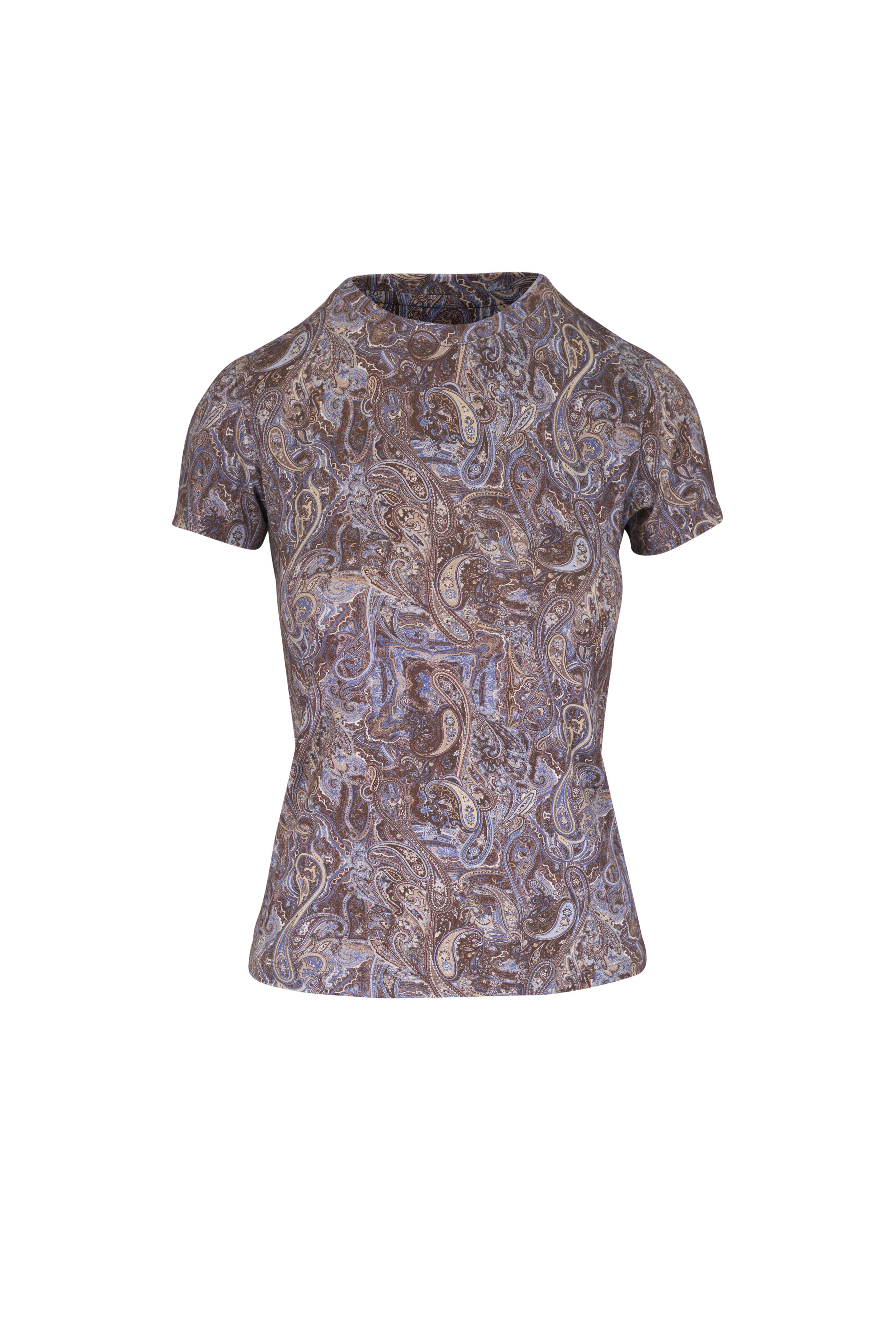 L'Agence - Ressi Muticolor Ditsy Paisley Print T-Shirt