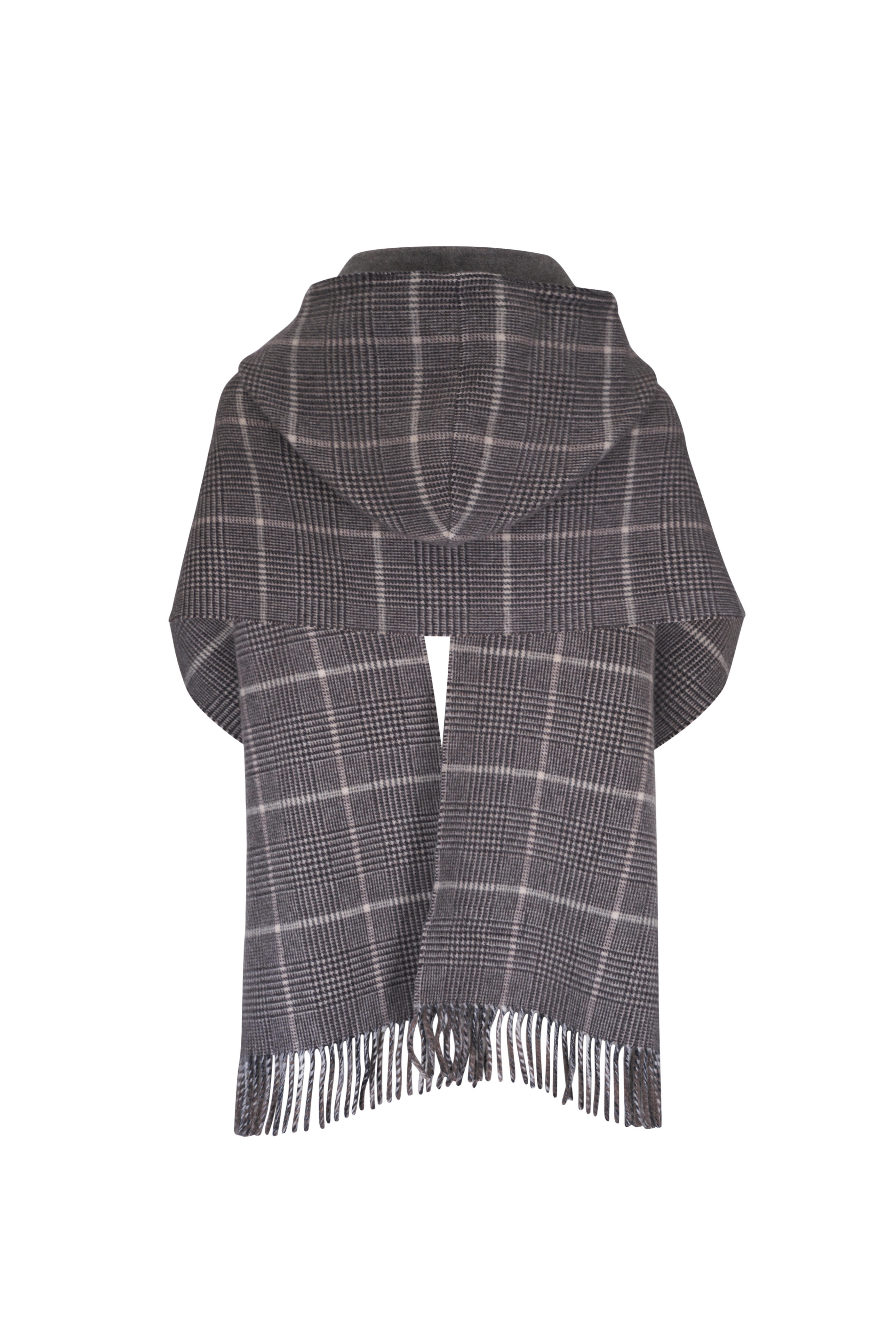 Brunello Cucinelli - Gray Prince of Wales Check Cashmere