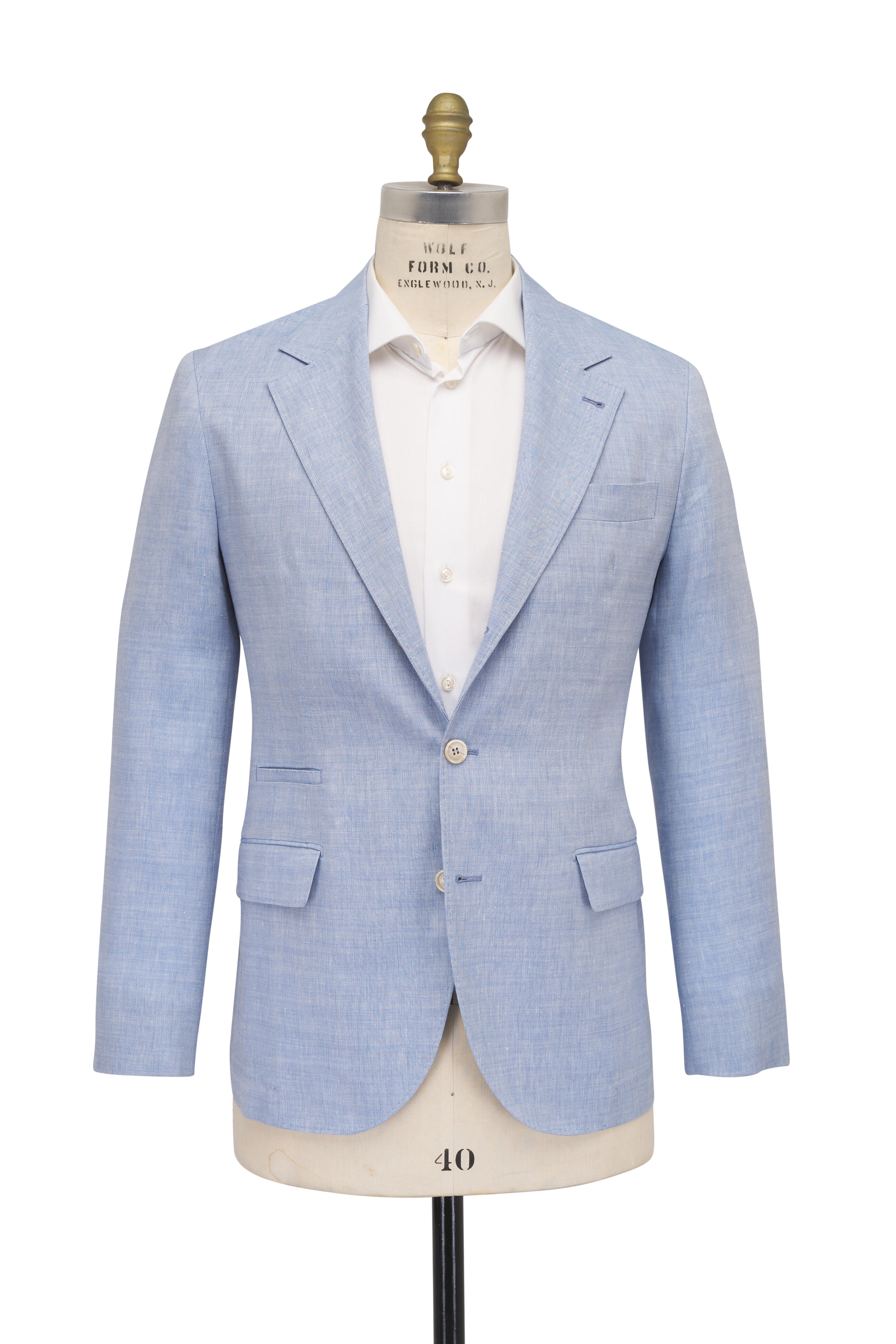 Brunello Cucinelli - Light Blue Linen & Wool Sportcoat
