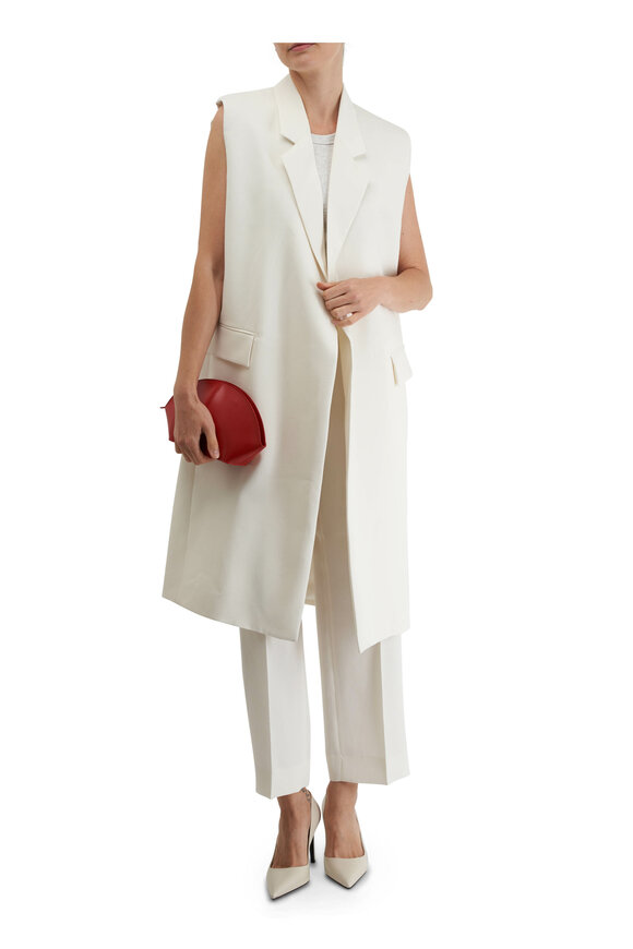 Totême - Grain de Poudre Off-White Coat 