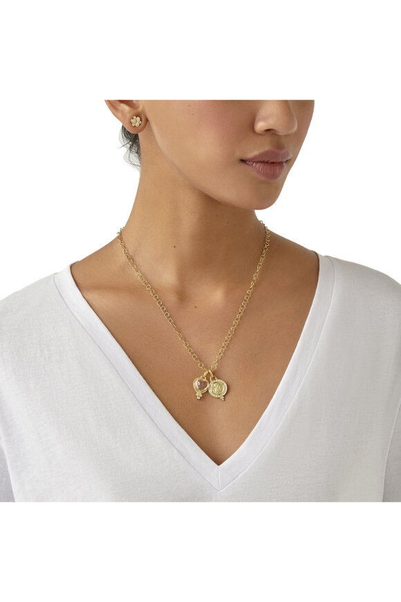 Temple St. Clair Diamond Angel Pendant, 10mm - view 3