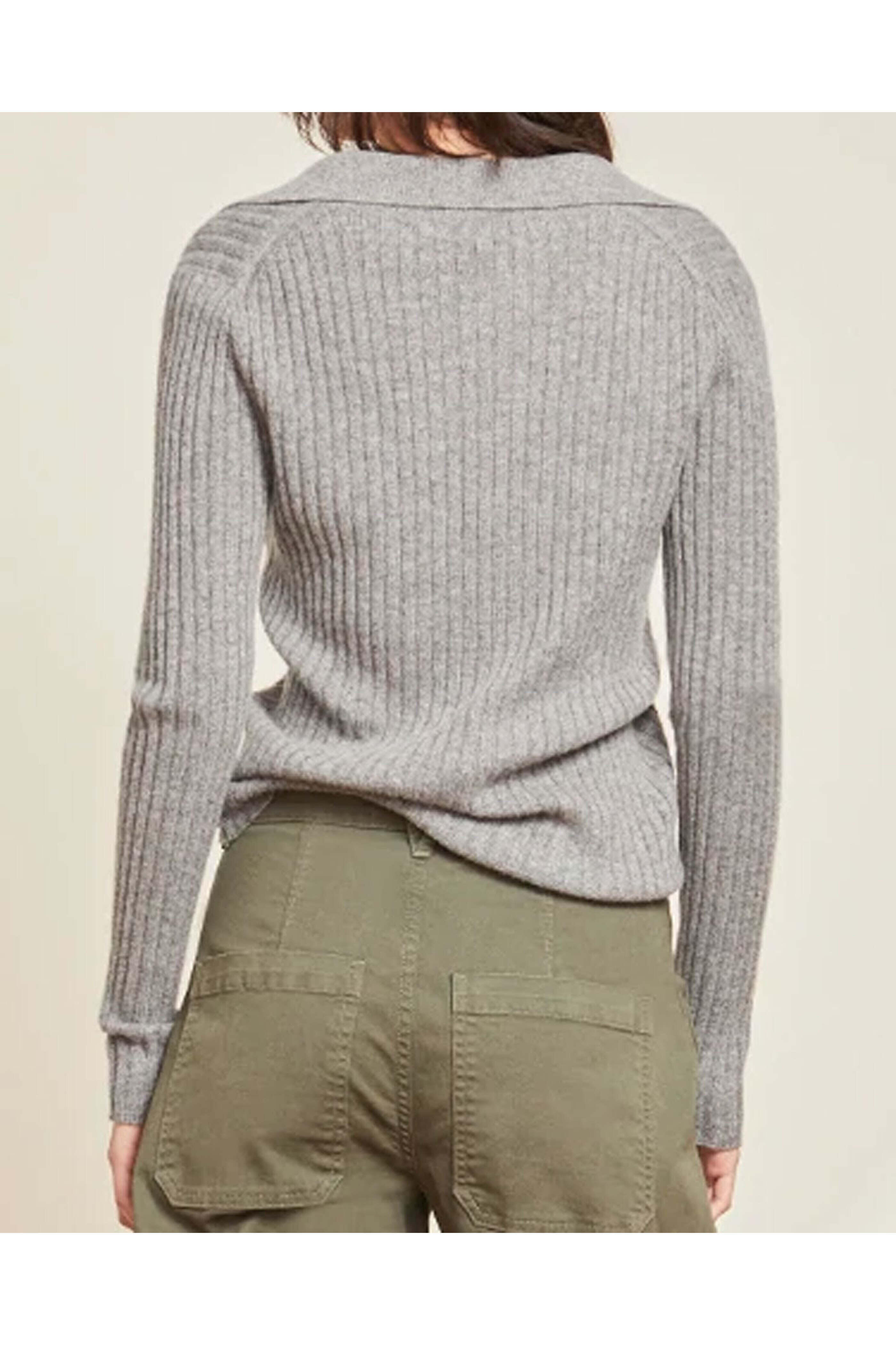 Veronica Beard - Grey Melange Cashmere Lazana Cardigan