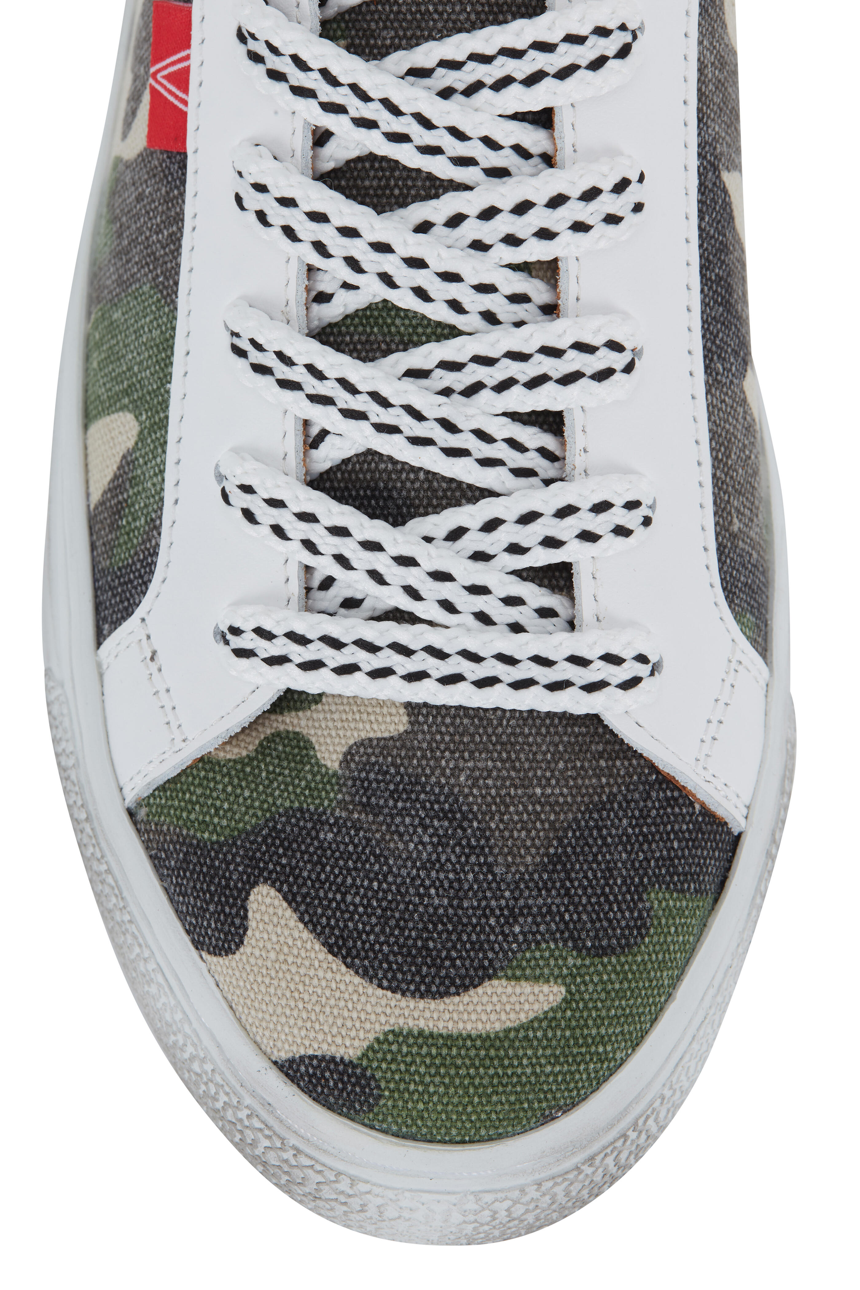 Veronica Beard - Sami Camo Canvas Lace-Up Sneaker