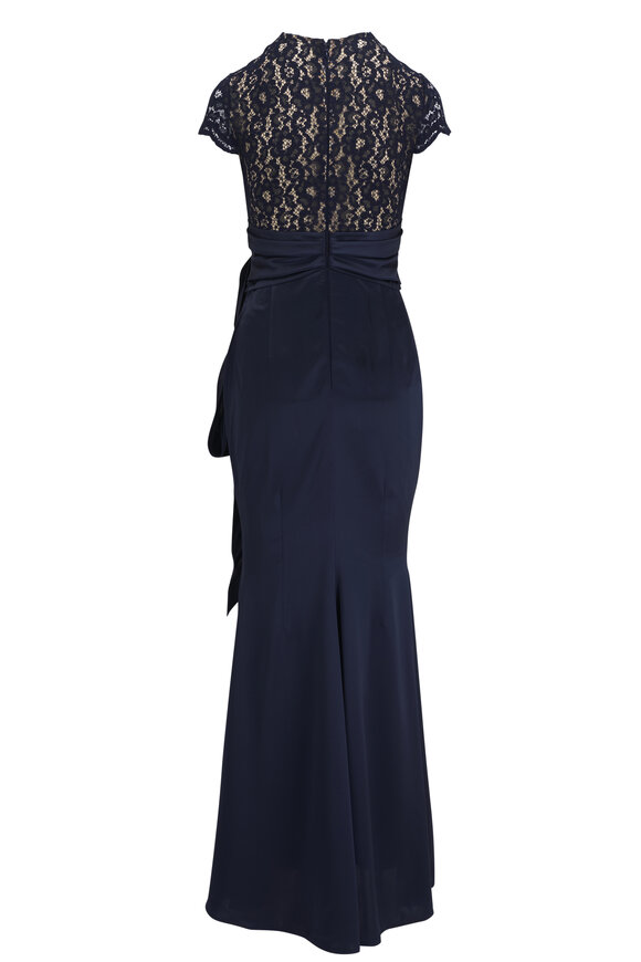 Talbot Runhof Molaika1 Navy Evening Dress - view 2
