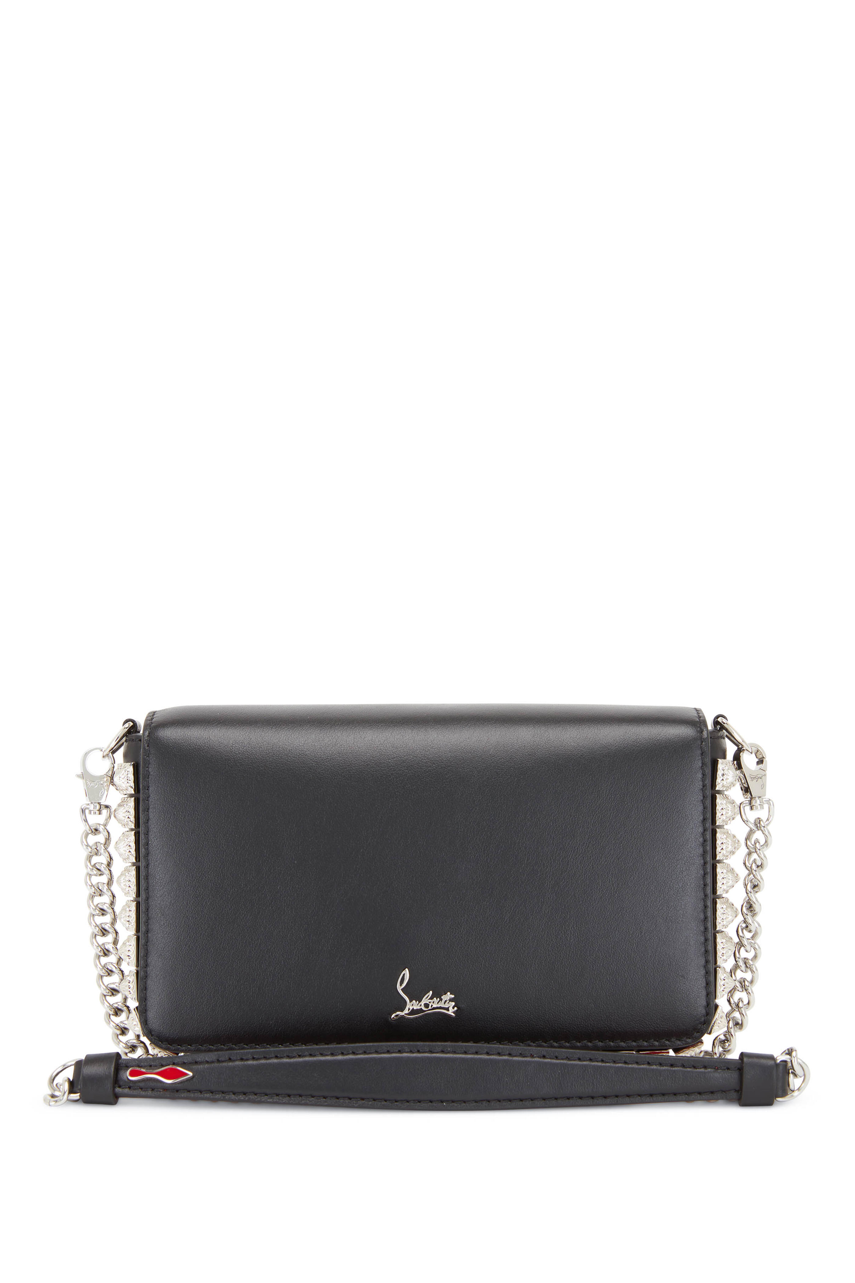 Christian Louboutin - Zoompouch Black Leather & Silver