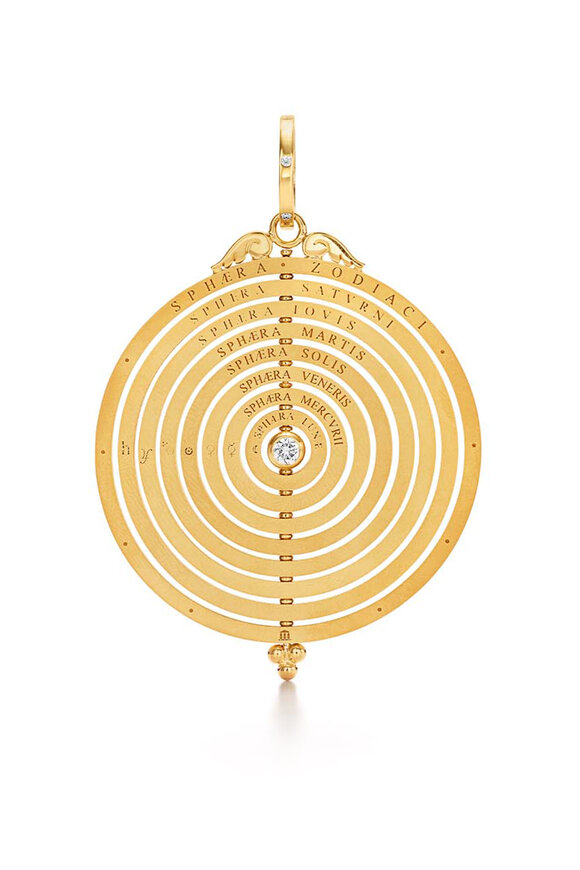 Temple St. Clair 18k Yellow Gold Diamond Tolomeo Pendant - view 2