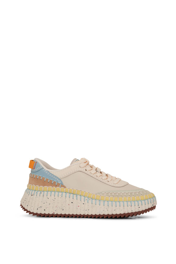 Chloé - Nama Cloudy Sky Stitch Platform Sneaker 