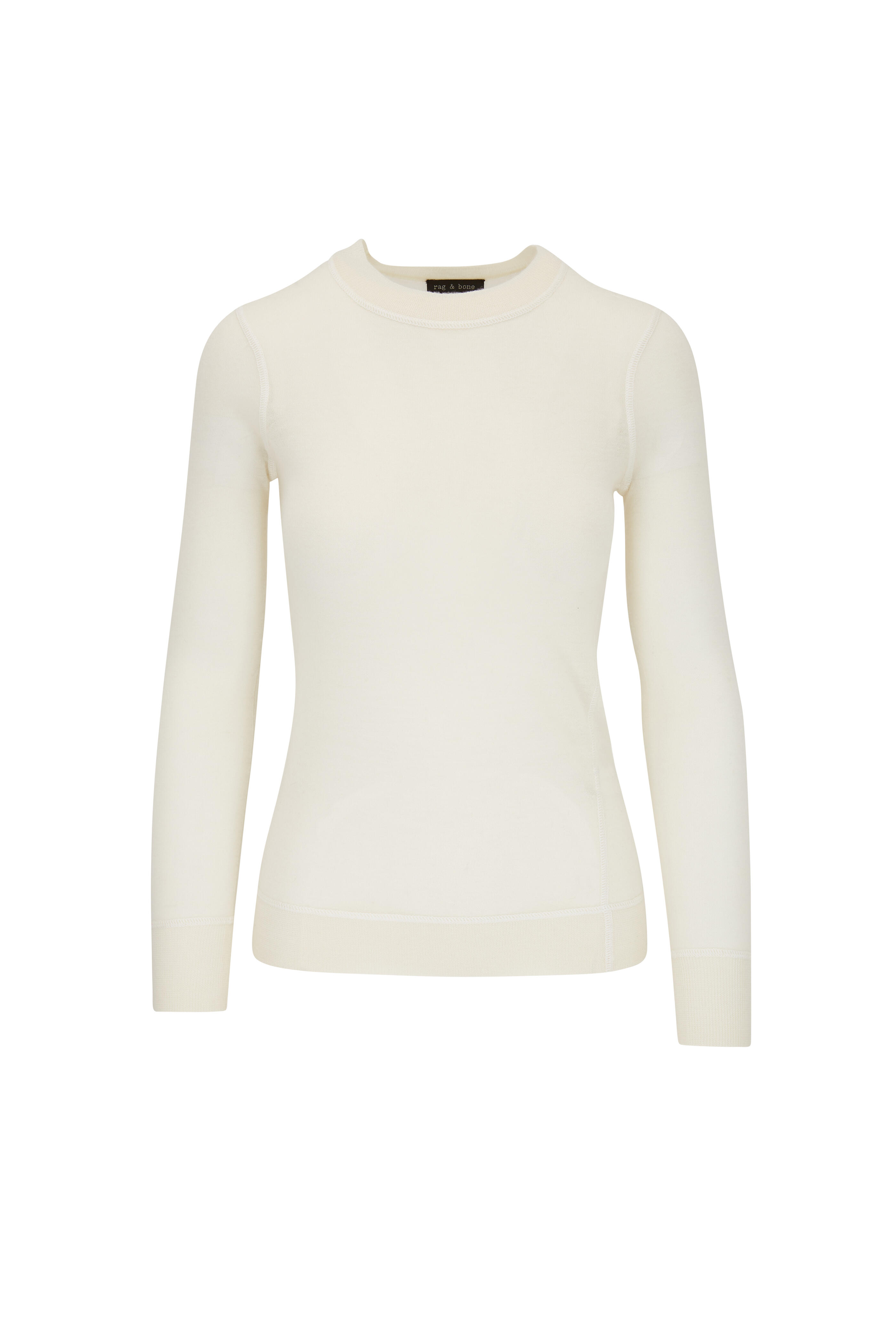 Rag & Bone - Marina Chalk Cashmere Crewneck Sweater