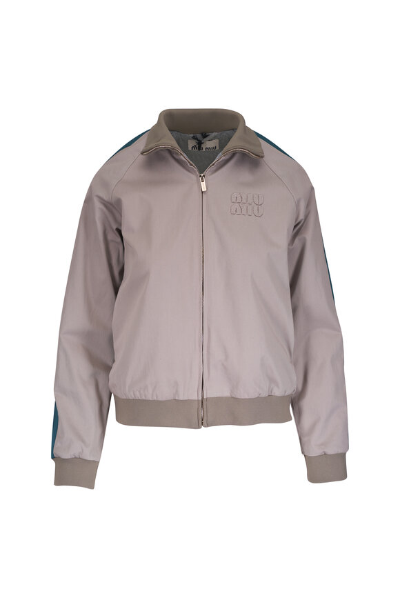 Miu Miu Old Twill Bomber Jacket