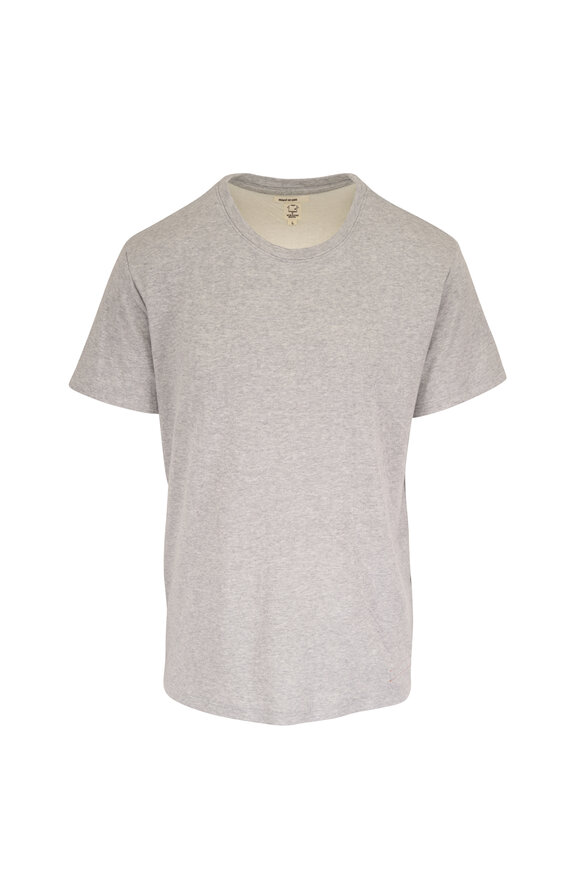 Hiroshi Kato - The Stamp Gray Cotton Double Knit T-Shirt