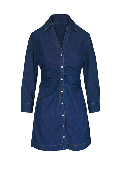 denim dresses ackermans Veronica Beard Akerman Zip Mini Dress